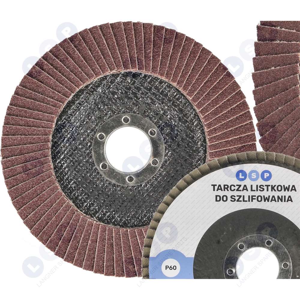Lamelový kotúč 125 lamiel na brúsenie P60 T27